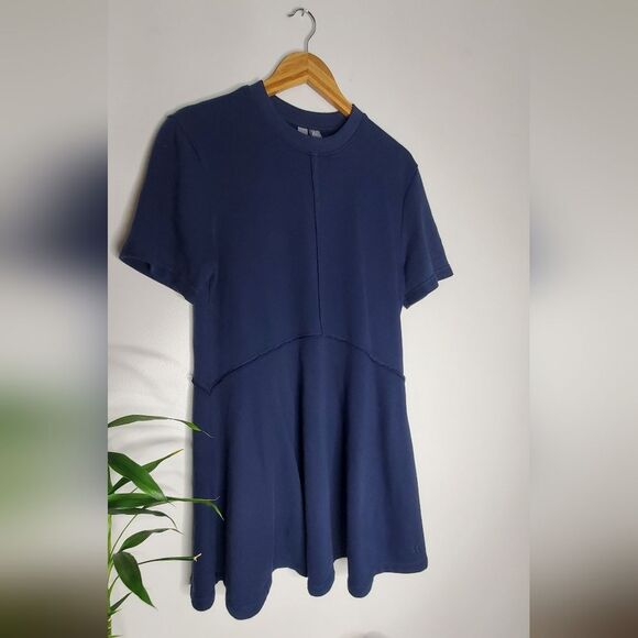Sweaty Betty Navy Blue Revive Cotton Tshirt Women's Dress Size 4-6 - Picture 9 of 16